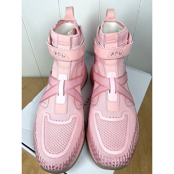 NIB APL Athletic Propulsion Labs Unisex Super Future Hi‎ Tops in Highlight Pink